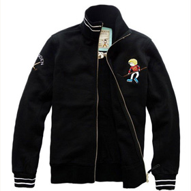 Windproof Worsted Autumn Black Warm Men's Sweaters