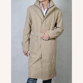 Khaki Zipper Sashes Men's Jackets