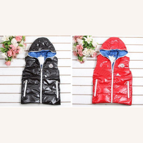 Sleeveless With Zipper Leather & Nylon Men's Vests & Waistcoats