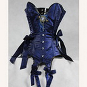 Sapphire Satin 100% Steel Boned Corset Shapers
