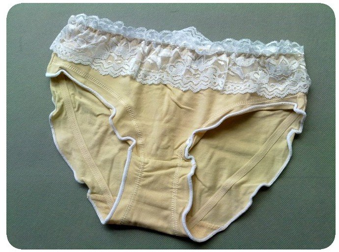100% Cotton Sexy Lace Side Women's Panties