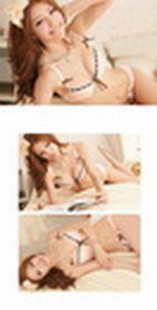 Bowknot Orange Pink Lovely Sexy Brief Sets