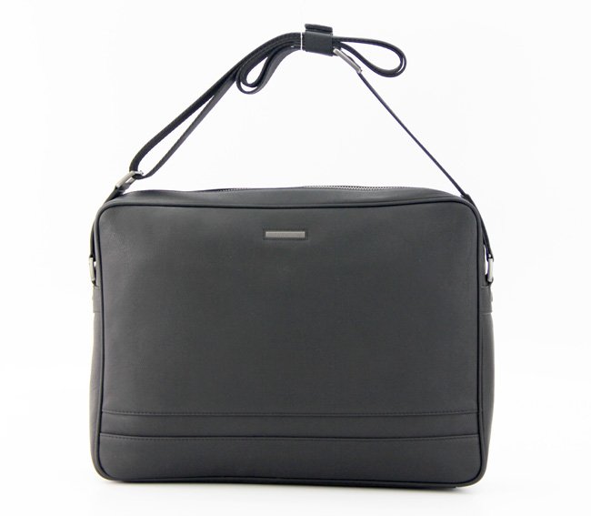 Zipper Genuine Leather Black Hobos