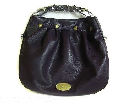 Deep Purple With Zipper Square Shape Hobo Bag