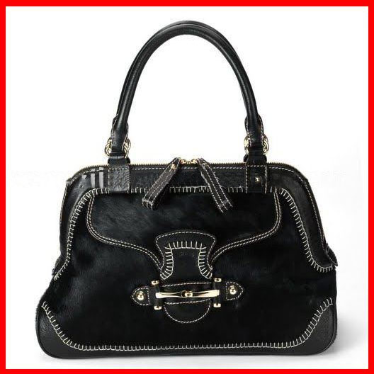 Leather Shoulder Classic Design Dark Brown Satchels