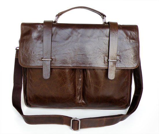 Chocolate Leather Popular Men's Briefcase