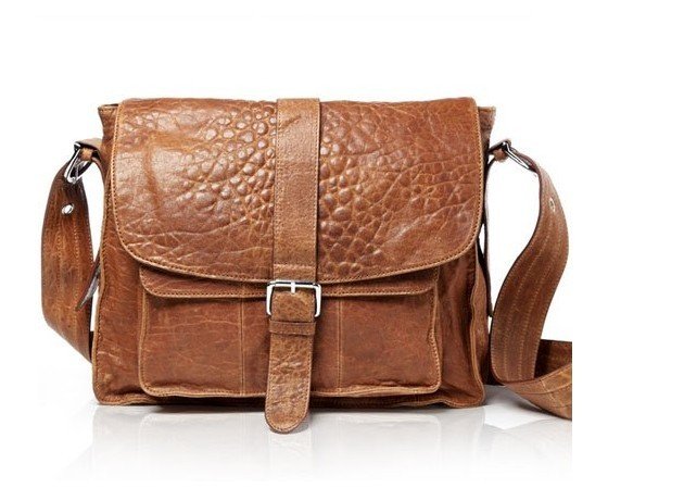 Genuine Leather Brown With Chain Shoulder Bags