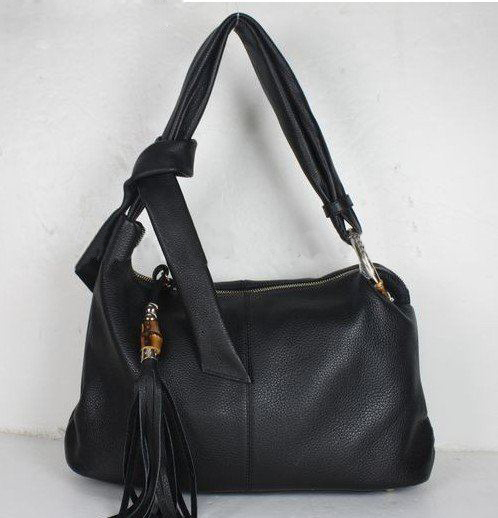 With Tassel Black One Shoulder Evening Bags