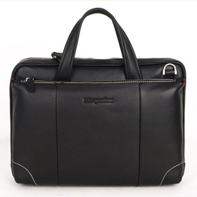 Black Soft Business Men's Briefcases