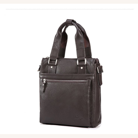Genuine Leather Coffee Handle Briefcases