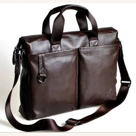 Genuine Leather Brown Classical Style 3.7 inch Briefcases