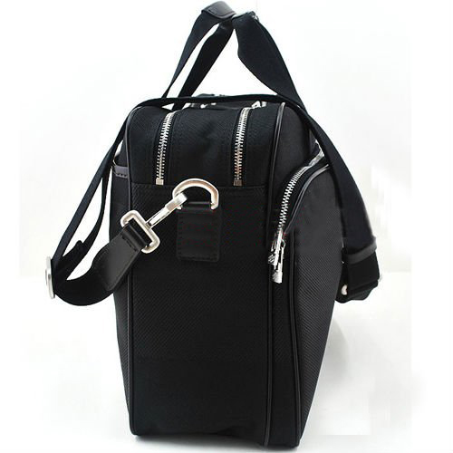 Ultra-resistant Jacquard Canvas Calf Leather Handles Light-weight Briefcases