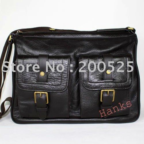 Black Adjustable Strap With Buttons Briefcases