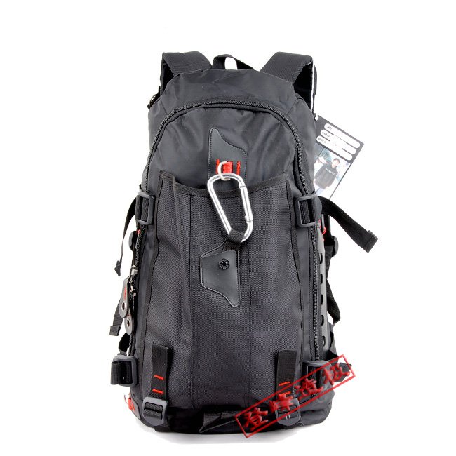 Square Nylon Zipper Carabiner Outdoor Laptop Shoulder Bag