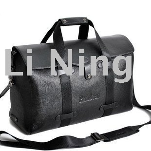 Genuine Leather Black Briefcases Classical Laptop Bags
