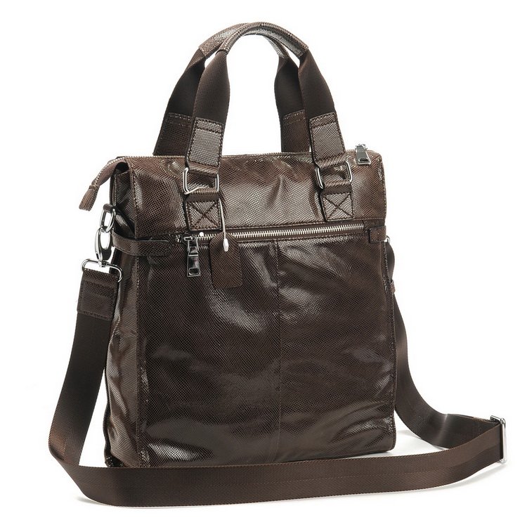Classic Men's Genuine Leather Laptop Shoulder Bag