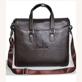 Classic Brown Men's Genuine Leather Briefcase Laptop Bags