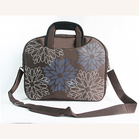With Chain Rectangular Shape Leather Laptop Bags