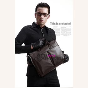 Brown Leather 14 Inch Laptop Men’s Business Bags