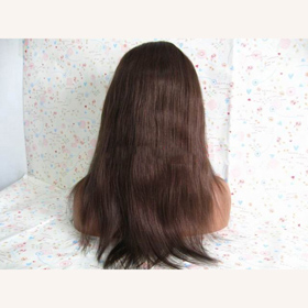 Medium Size Straight Human Hair Full Lace Wigs