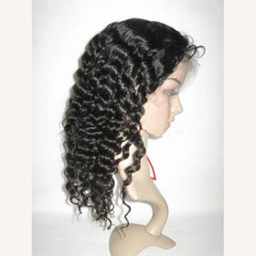Full Lace Stock Super Wave Indian Remy Human Hair Wigs