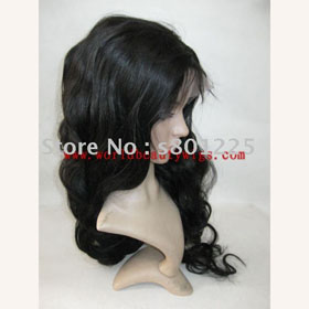 24 inch Wave 100% Human Hair Full Lace Wig