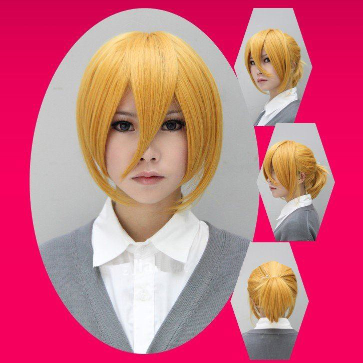 Fashion Yellow Short Cosplay Wig
