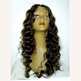 22" 100% Indian REMY Hair Deep Wave Lace Front Wig