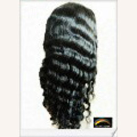 20" Deep Wave Indian Hair Lace Front Wig