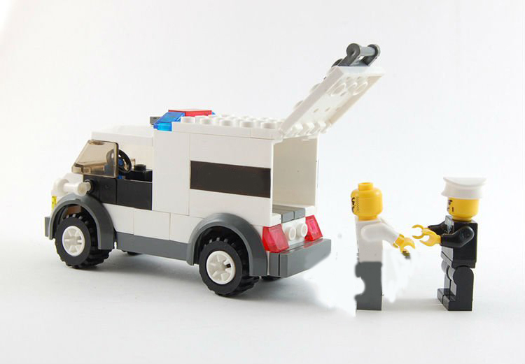 Construction ABS Plastic Police Truck Blocks