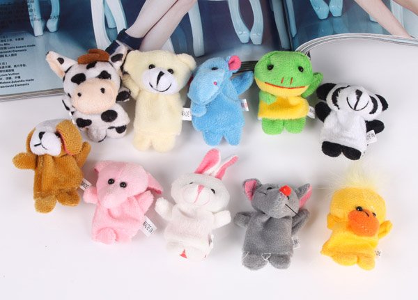 Plush Animal Wool Wear Toys Finger Puppet