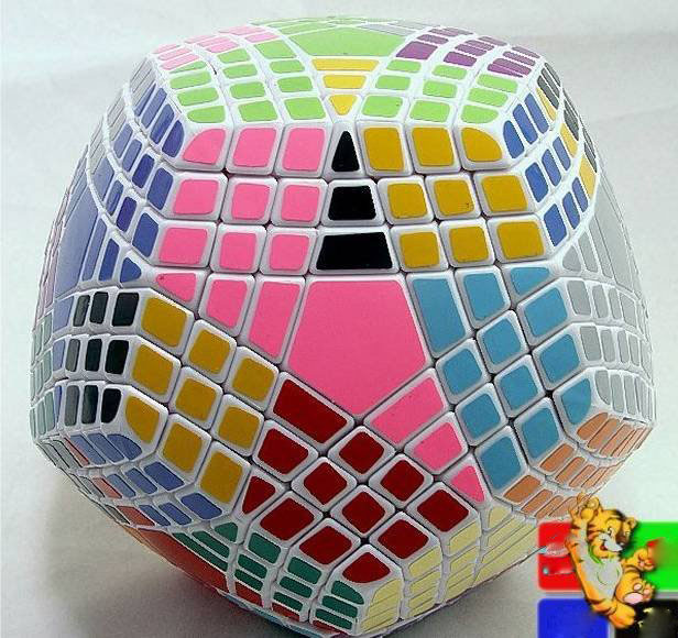 ABS Educational Magical MF8 White Teraminx Cube Puzzle