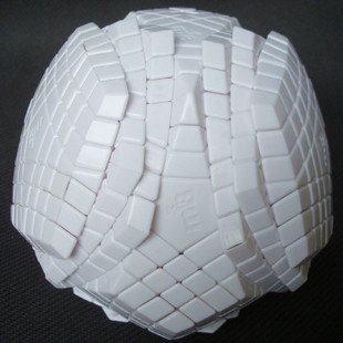 ABS Rhombic Dodecahedron 7x7x7 12-Sided Cube Black