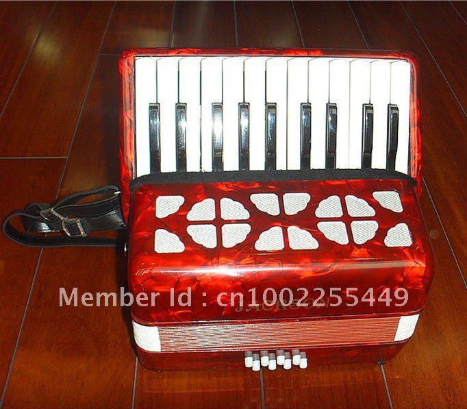 26CM * 24CM*25CM Wood 22key 8bass Children's Accordion Piano