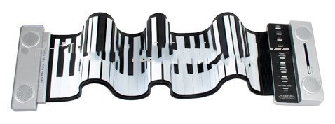 Innovative Digital Portable Roll-Up Piano with 4 Built-in Stereo Speakers & Sustain Pedal