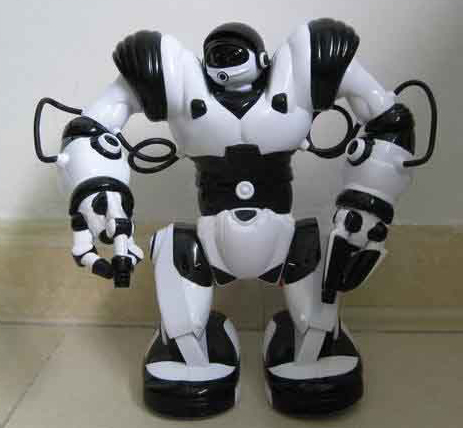 White Electric Intelligent Programming Remote-controlled Robot