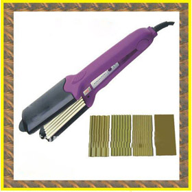 Titanium Adjust Temperature Double Voltage Big Head Hair Straightener