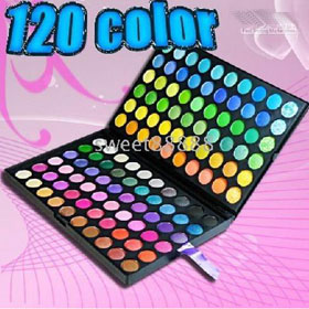 Wholesale - - - Free delivery! new 120 Colors Palette Eyeshadow/Eye shadow (10 pcs/lot)