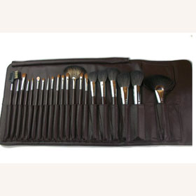 Free shipping !Animal hair brushes / install brush set 21 / super-soft PU Cosmetic Bag / Cosmetic Bag / Cosmetic Brush /