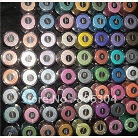 Free Shipping* new 7.5g glitter pigment Eye shadow with english colors!new in box!(120 pcs/lot)Many Colors !
