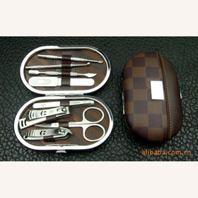 Wholesale Stainless steel nail clippers manicure sets Pedicure set Nail Tools 8 in 1 makeup set free shipping 10pcs/lot