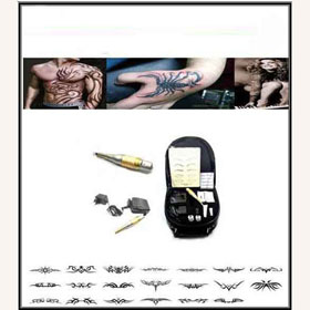 Quality Guranteed 1.5kg Top Permanent Makeup Kit Tattoo Eyebrow Pen +Case+Power+Tips