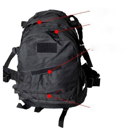 Multi-function Combination Nylon Zipper Large Capacity Camping Hiking Backpack