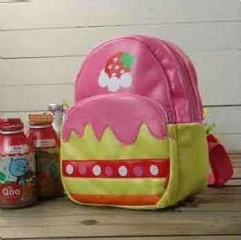 Fashion Pink Cake PU Baby Backpack