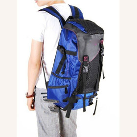 Double Shoulder Middle School Students Embroidery Double Root Backpack