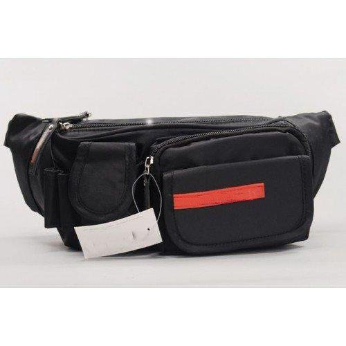 Black Zipper Waterproof Waist Bags