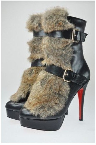Black Studded Ankle Women's Fit European Style Autumn Boot