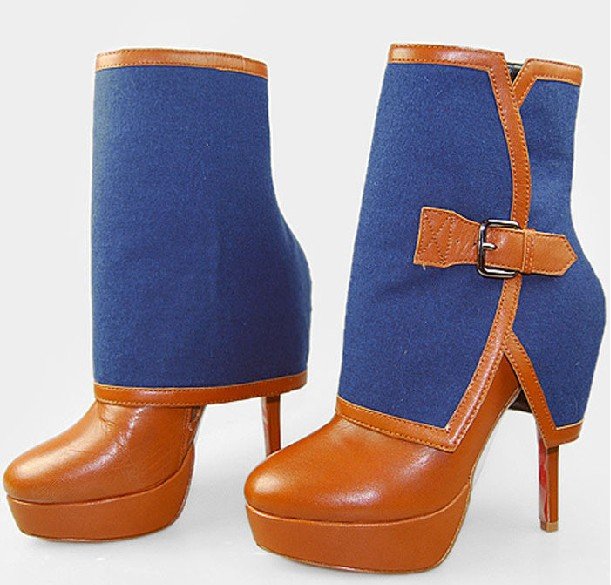 Women's High-heeled Fit European Style Winter Boot