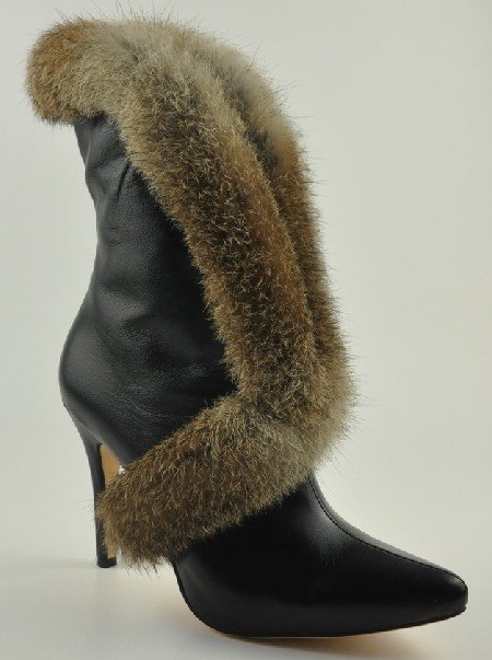 Women's High-heeled Mid-Calf Shoes Fit European Style