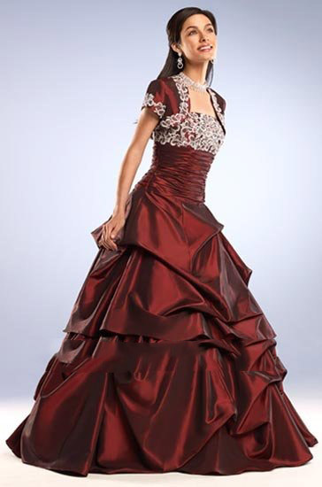 Beading Floor-length Strapless Embroidery Quinceanera Dresses
